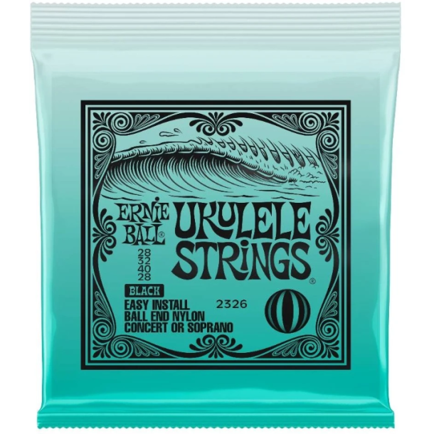 Ernie Ball 2326 Ukulele Sopran/Concert, Black